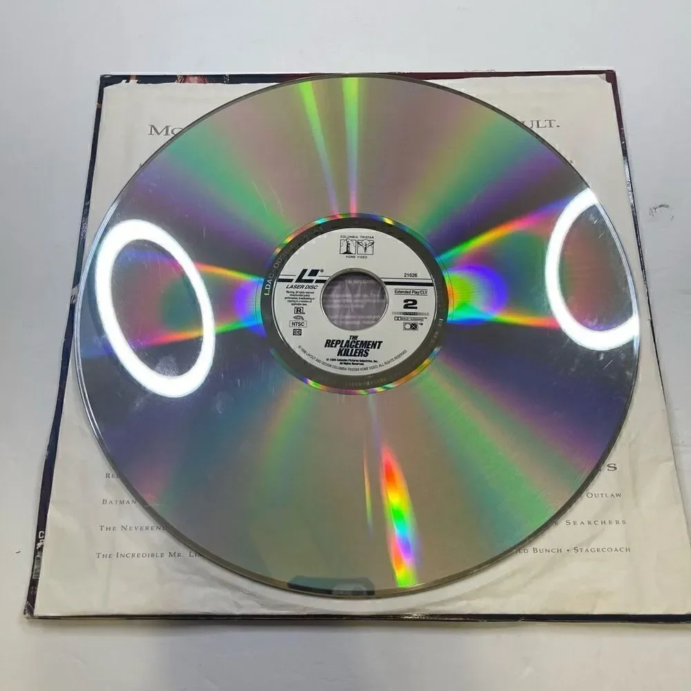 The Replacement Killers (1998) Laserdisc NTSC Widescreen John Woo Chow Yun-Fat